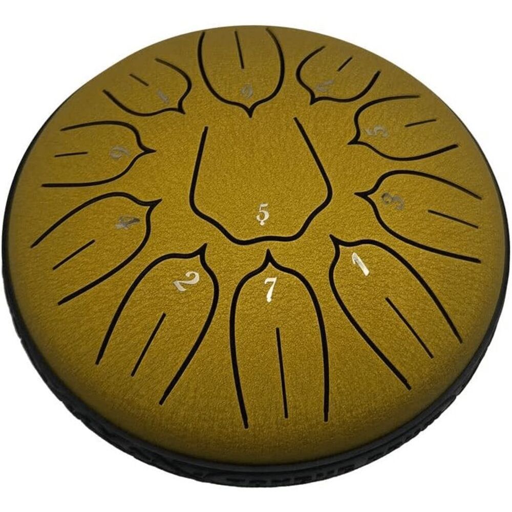 Steel Tongue Drum | Easy to Play | Relaxation & Stress Relief( 6in 11note Gold) - Picture 3 of 8